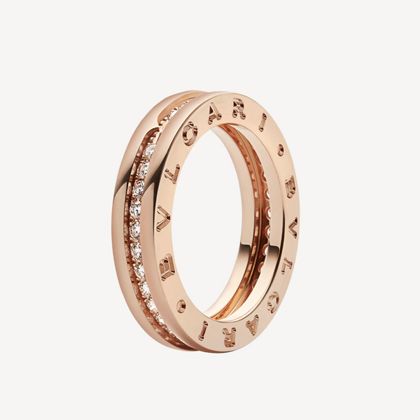 ˇShiny JewelryˇZERO 1 ONE-BAND PAVED DIAMONDS ON THE SPIRAL RING