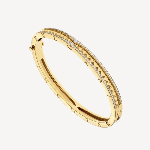 ˇShiny JewelryˇZERO 1 SPIRAL AND PAVED DIAMOND GOLD BRACELET