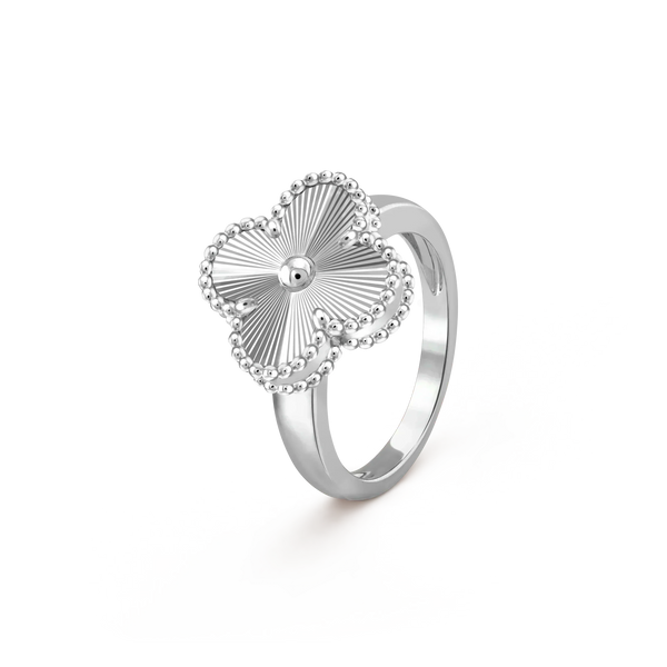 ˇShiny JewelryˇCLOVER SILVER RING