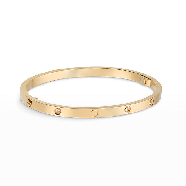 ˇShiny JewelryˇLOVE BRACELET 3.65MM 6 DIAMONDS
