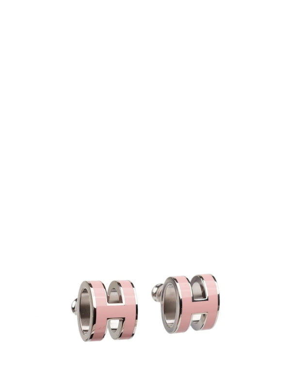ˇShiny JewelryˇMINI POP H SILVER EARRINGS PINK