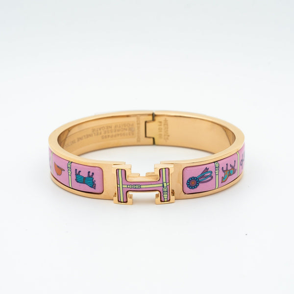 ˇShiny JewelryˇH PINK GOLD BRACELET PINK CERAMIC