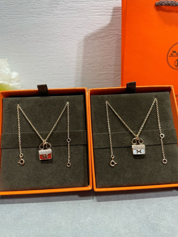 ˇShiny JewelryˇH CIRCE MOISSANITE PENDANT NECKLACE GOLD