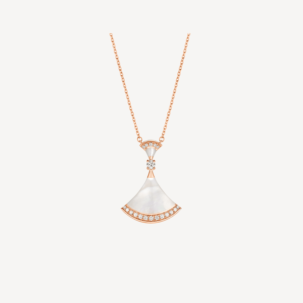 ˇShiny JewelryˇDREAM NECKLACE MOP PINK GOLD DIAMOND