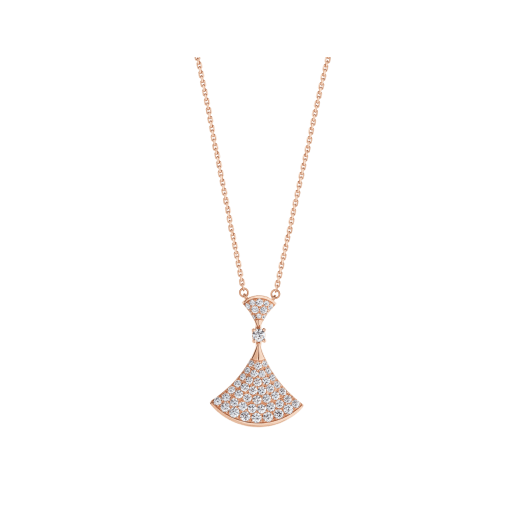 ˇShiny JewelryˇDREAM NECKLACE PINK GOLD FULL DIAMOND