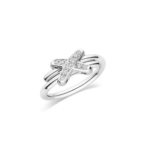 ˇShiny JewelryˇJEUX DE SILVER DIAMOND RING