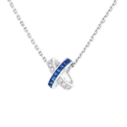 ˇShiny JewelryˇLIENS DIAMOND SILVER NECKLACE