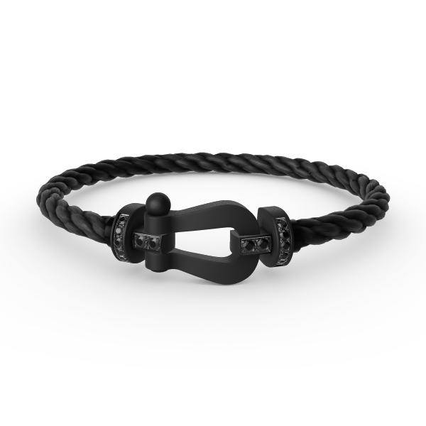 ˇShiny JewelryˇFORCE LARGE SERIES HORSESHOE BLACK SAMURAI BRACELET