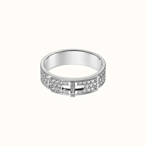 ˇShiny JewelryˇKELLY SILVER DIAMOND RING