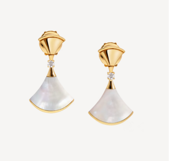ˇShiny JewelryˇDREAM MOP 1 DIAMOND EARRINGS